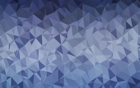 Light BLUE vector polygon abstract background. Stock Illustration