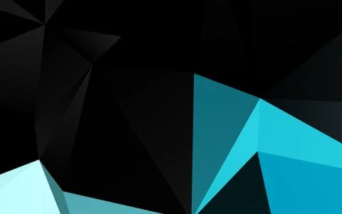Light BLUE vector polygon abstract background. Stock Illustration