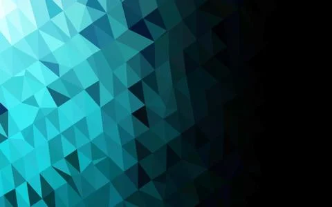 Light BLUE vector polygon abstract background. Stock Illustration