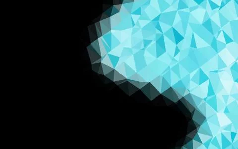 Light BLUE vector polygon abstract layout. Stock Illustration