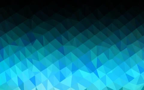 Light BLUE vector polygon abstract layout. Illustrazione stock