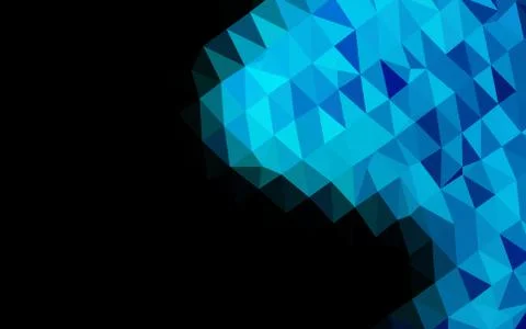 Light BLUE vector polygon abstract layout. Stock Illustration