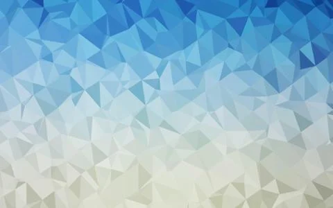 Light BLUE vector polygon abstract background. Stock Illustration