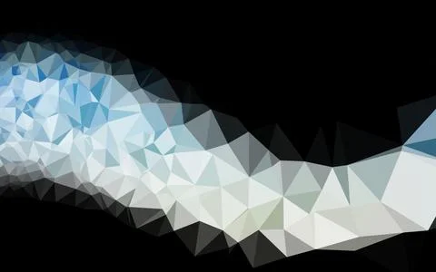 Light BLUE vector polygon abstract background. Stock Illustration