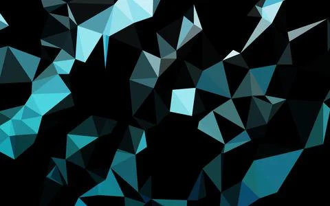 Light BLUE vector polygon abstract layout. 库存插图
