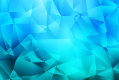 Light BLUE vector polygon abstract layout. Stock Illustration