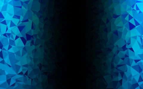 Light BLUE vector polygonal background. Illustrazione stock