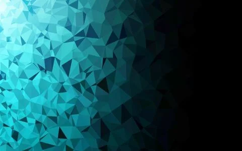 Light BLUE vector polygonal background. Stock Illustration