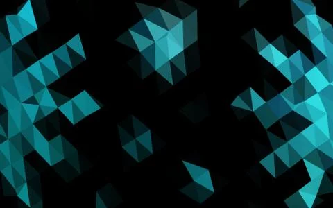 Light BLUE vector polygonal background. Stock Illustration