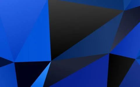 Light BLUE vector polygonal background. Stock Illustration