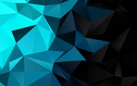 Light BLUE vector polygonal background. Stock Illustration