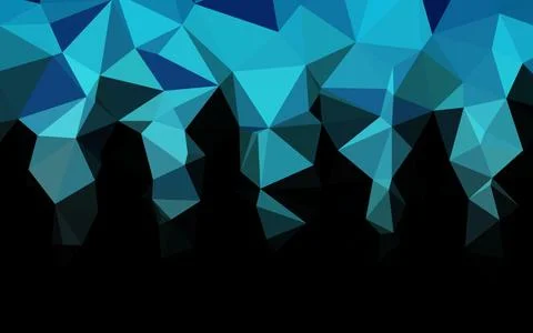 Light BLUE vector polygonal background. Stock Illustration