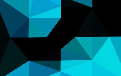 Light BLUE vector polygonal background. Colorful illustration in abstract sty Stock Illustration