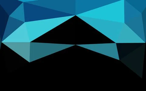 Light BLUE vector polygonal background. Stock Illustration
