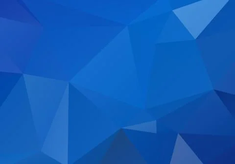 Light BLUE vector polygonal illustration, which consist of triangles. Triangu Stock Illustration