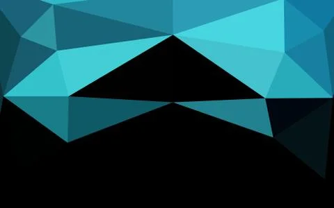 Light BLUE vector polygonal pattern. Stock Illustration