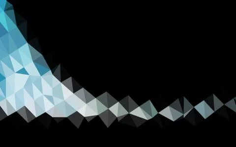 Light BLUE vector polygonal pattern. Illustrazione stock