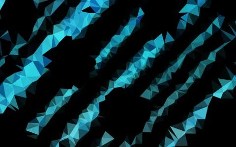 Light BLUE vector polygonal pattern. イラスト素材