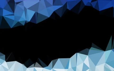 Light BLUE vector polygonal pattern. Stockillustratie