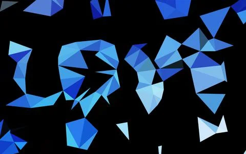 Light BLUE vector polygonal pattern. Stock Illustration