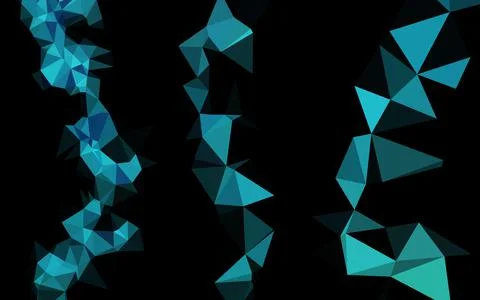 Light BLUE vector polygonal pattern. イラスト素材