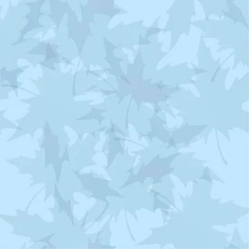 Light blue vector seamless pattern with maple leaves. Autumn backdrop  스톡 일러스트