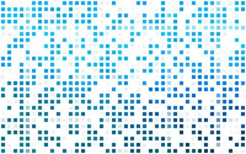 Light BLUE vector seamless pattern in square style. Illustrazione stock