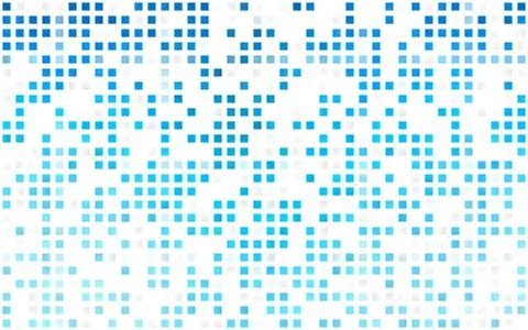 Light BLUE vector seamless pattern in square style. Stock Illustration