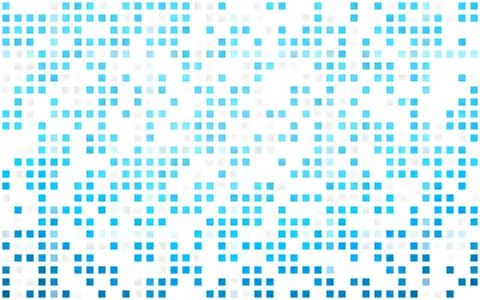 Light BLUE vector seamless texture in rectangular style. Illustrazione stock