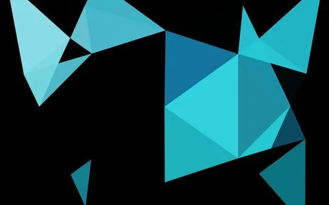 Light BLUE vector shining hexagonal template. A vague abstract illustration w Illustration