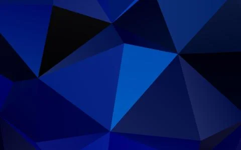 Light BLUE vector shining triangular template. Stockillustratie