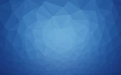 Light BLUE vector shining triangular background. 库存插图