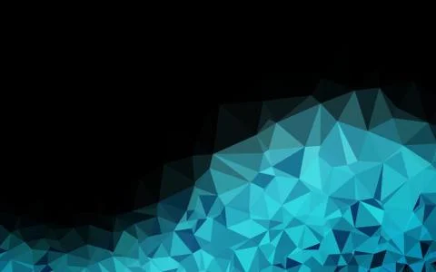 Light BLUE vector shining triangular pattern. 스톡 일러스트