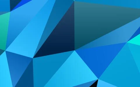 Light BLUE vector shining triangular pattern. 스톡 일러스트