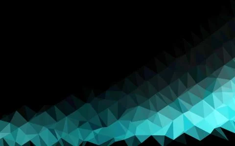 Light BLUE vector shining triangular pattern. Stock Illustration