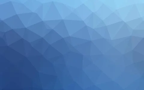 Light BLUE vector shining triangular template. Illustrazione stock