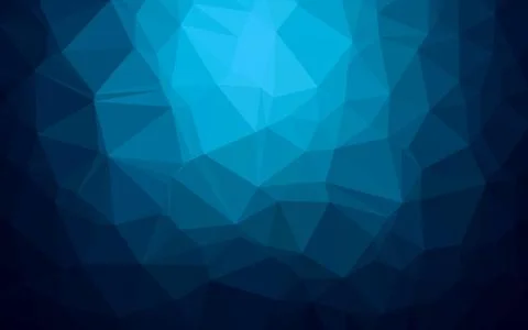 Light BLUE vector shining triangular template. Stock Illustration