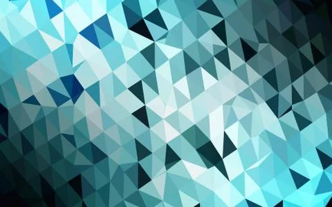 Light BLUE vector shining triangular background. 스톡 일러스트
