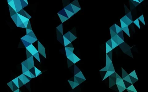 Light BLUE vector shining triangular pattern. Illustrazione stock