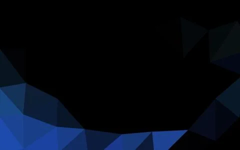 Light BLUE vector shining triangular background. Stock Illustration