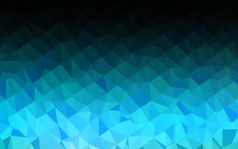 Light BLUE vector shining triangular pattern. Stockillustratie