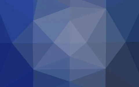 Light BLUE vector shining triangular background. Illustrazione stock