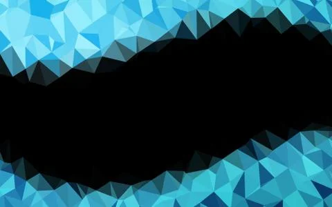 Light BLUE vector shining triangular template. Stock Illustration