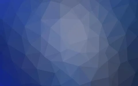 Light BLUE vector shining triangular template. Illustrazione stock