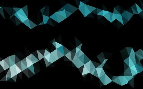 Light BLUE vector shining triangular pattern. Illustrazione stock