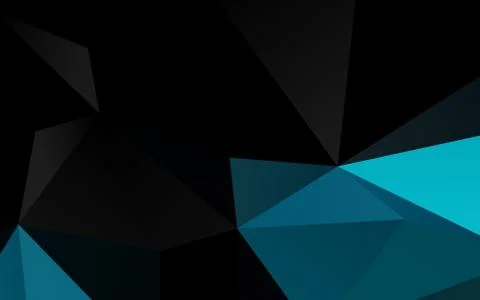 Light BLUE vector shining triangular pattern. Stockillustratie