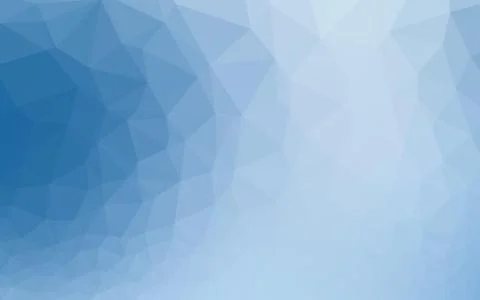 Light BLUE vector shining triangular template. Illustrazione stock