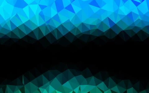 Light BLUE vector shining triangular background. 스톡 일러스트