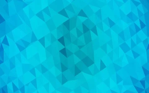 Light BLUE vector shining triangular pattern. Illustrazione stock