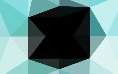 Light BLUE vector shining triangular pattern. 스톡 일러스트